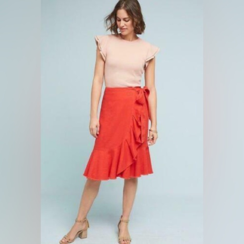 Anthropologie Holding Horses Wrap Skirt